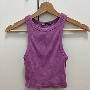 Zara Women's Purple Tank Top
